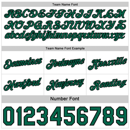Custom Reversible Kelly Green Black-White Double Side Star Sublimation Basketball Set Jersey