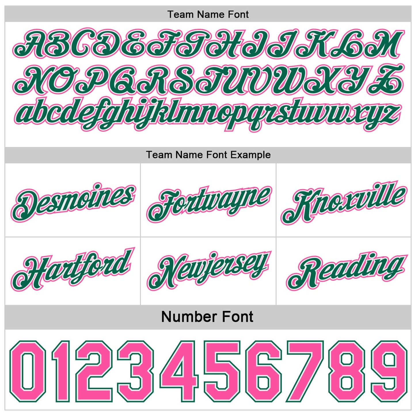 Custom Reversible Kelly Green White-Pink Double Side Star Sublimation Basketball Set Jersey