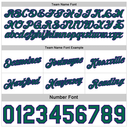 Custom Reversible Kelly Green White-Purple Double Side Star Sublimation Basketball Set Jersey
