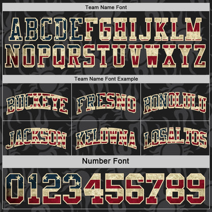 Custom Black(Olive) Vintage USA Flag Cream-Maroon Side Panel Stripe Sun Flame Reversible Double Side Sublimation Basketball Set Jersey