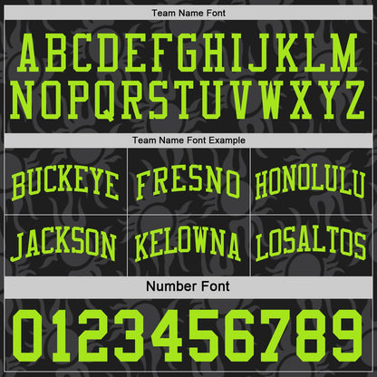 Custom Black-Neon Green Side Panel Stripe Sun Flame Reversible Double Side Sublimation Basketball Set Jersey