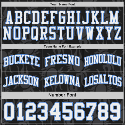 Custom Black White-Light Blue Side Panel Stripe Sun Flame Reversible Double Side Sublimation Basketball Set Jersey