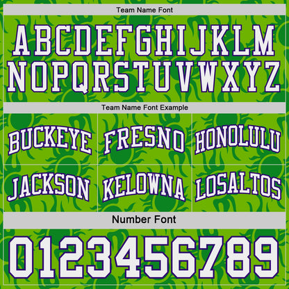 Custom Purple White-Neon Green Side Panel Stripe Sun Flame Reversible Double Side Sublimation Basketball Set Jersey