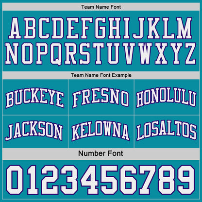 Custom Purple White-Teal Side Panel Geometric Chevron Reversible Double Side Sublimation Basketball Set Jersey