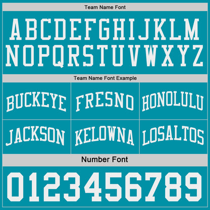Custom Teal-White Side Panel Geometric Chevron Reversible Double Side Sublimation Basketball Set Jersey