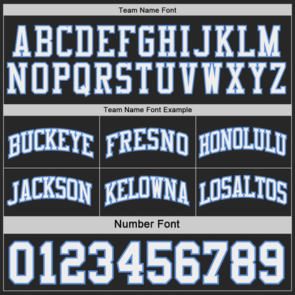 Custom Black White-Light Blue Side Panel Geometric Chevron Reversible Double Side Sublimation Basketball Set Jersey
