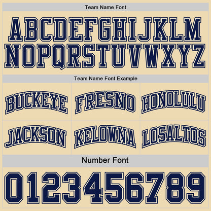 Custom Navy-Cream Side Panel Geometric Chevron Reversible Double Side Sublimation Basketball Set Jersey