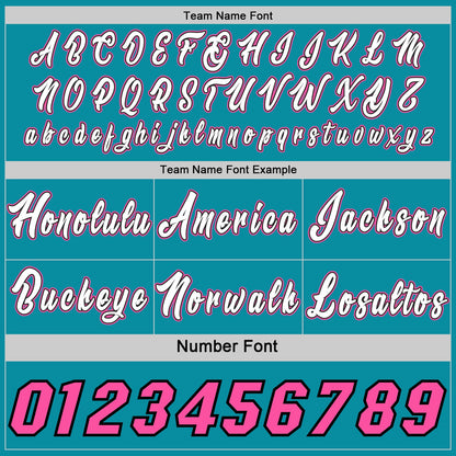 Custom Pink White Black-Teal Side Panel Stripe Geometric Triangle Gradient Dot Reversible Double Side Sublimation Basketball Set Jersey