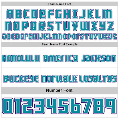 Custom White Teal-Purple Side Panel Stripe Geometric V-Cut Color Block Reversible Double Side Sublimation Basketball Set Jersey