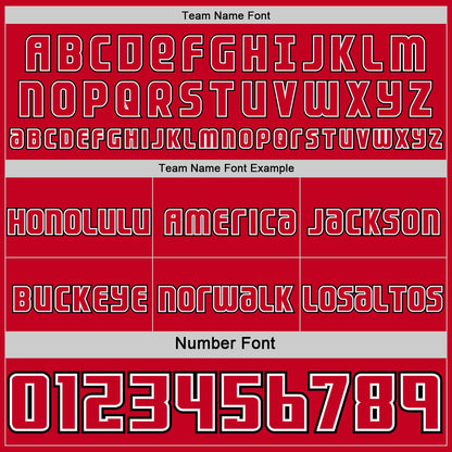 Custom Red Black-White Side Panel Stripe Geometric V-Cut Color Block Reversible Double Side Sublimation Basketball Set Jersey