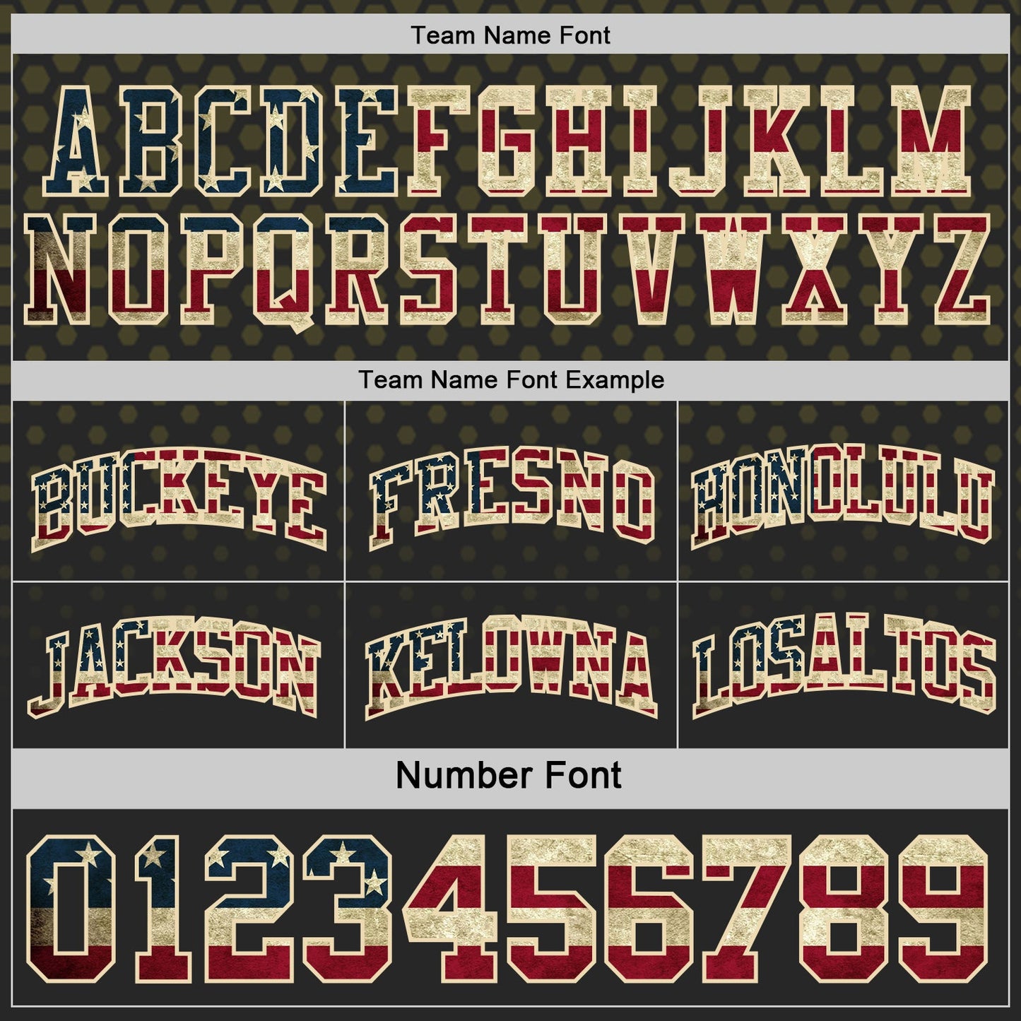 Custom Black Vintage USA Flag Olive-Cream Side Panel Stripe Gradient Geometric Honeycomb Reversible Double Side Sublimation Basketball Set Jersey