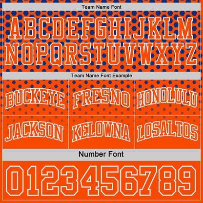 Custom Royal Orange-White Side Panel Stripe Gradient Geometric Honeycomb Reversible Double Side Sublimation Basketball Set Jersey