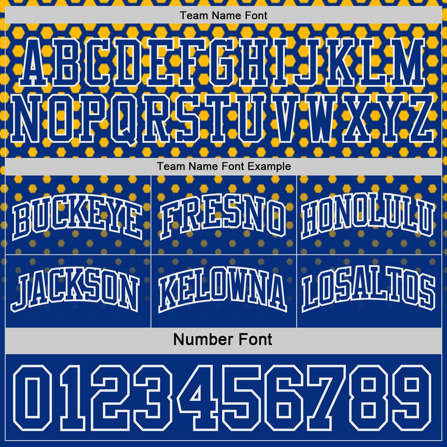 Custom Royal Gold-White Side Panel Stripe Gradient Geometric Honeycomb Reversible Double Side Sublimation Basketball Set Jersey