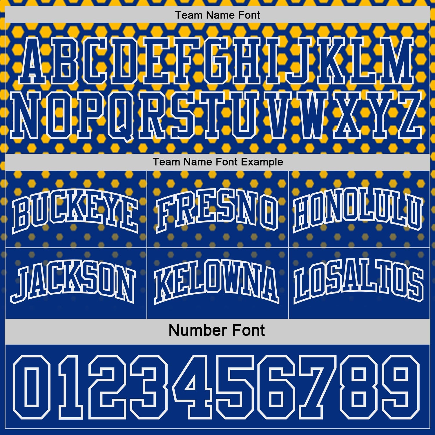 Custom Royal Gold-White Side Panel Stripe Gradient Geometric Honeycomb Reversible Double Side Sublimation Basketball Set Jersey