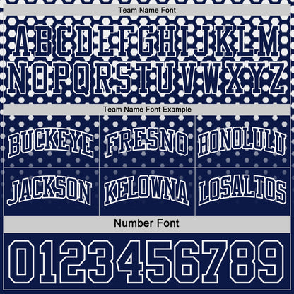 Custom Navy-White Side Panel Stripe Gradient Geometric Honeycomb Reversible Double Side Sublimation Basketball Set Jersey