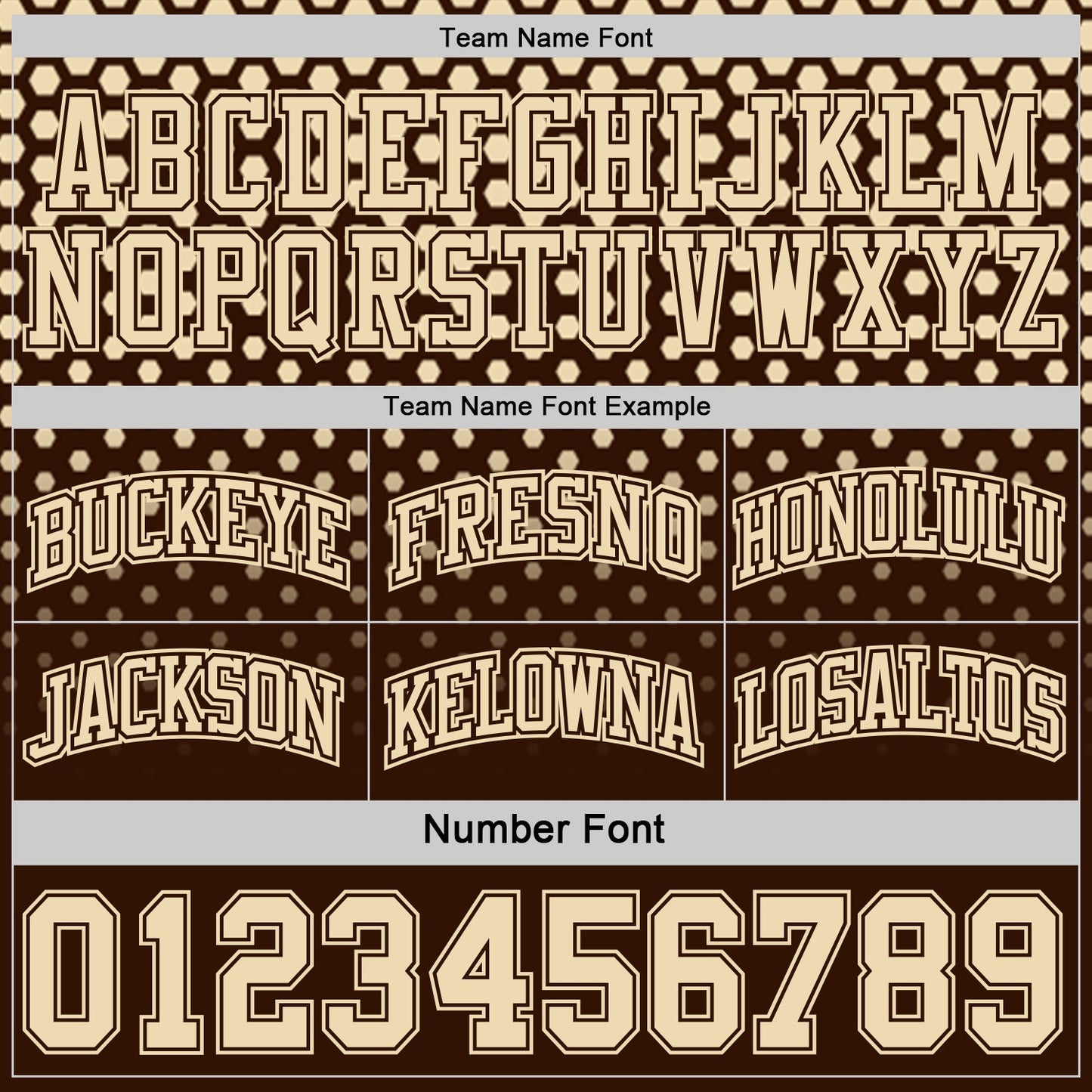Custom Brown-Cream Side Panel Stripe Gradient Geometric Honeycomb Reversible Double Side Sublimation Basketball Set Jersey