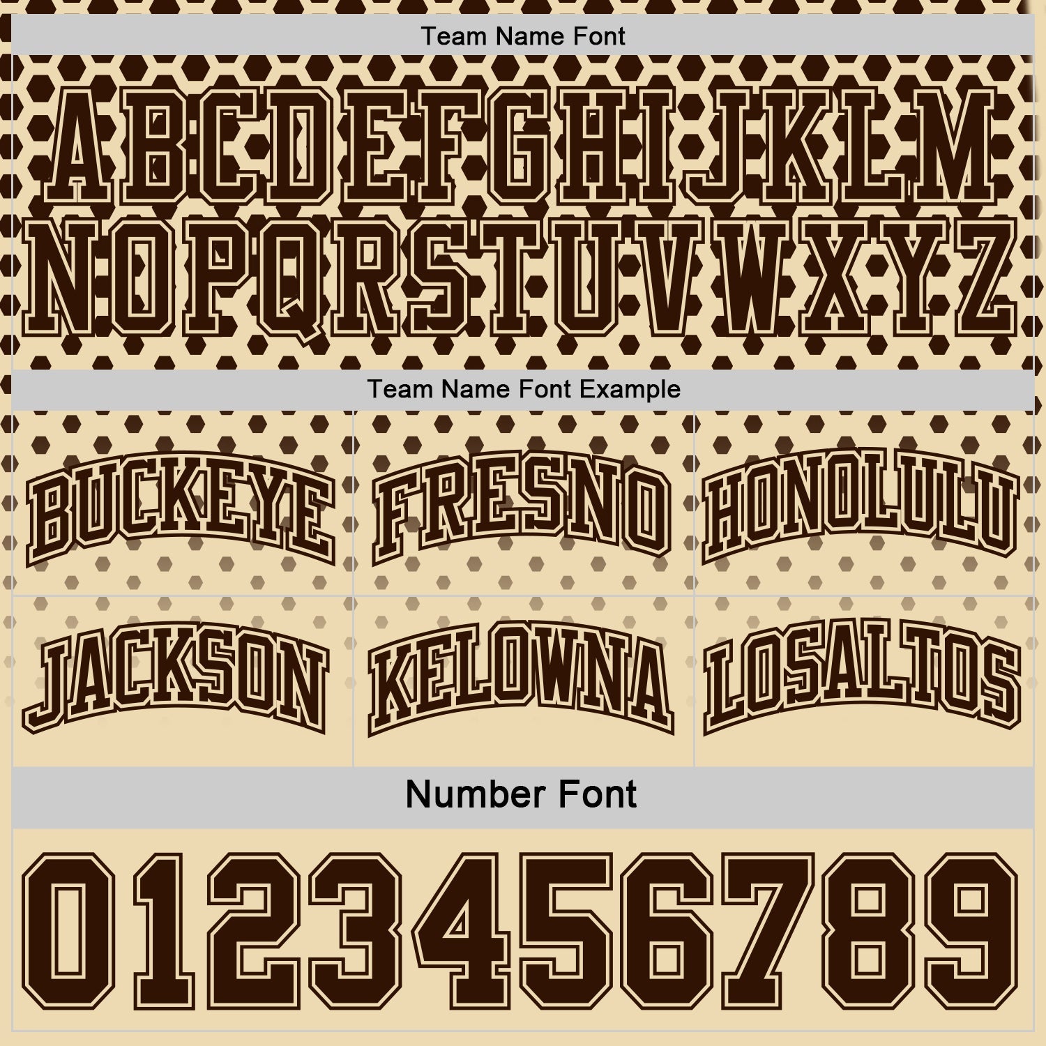 Custom Brown-Cream Side Panel Stripe Gradient Geometric Honeycomb Reversible Double Side Sublimation Basketball Set Jersey