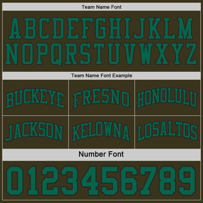 Custom Black(Olive)-Kelly Green Camo Side Panel Stripe Reversible Double Side Sublimation Basketball Set Jersey