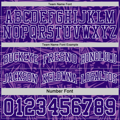 Custom Black White-Purple Side Panel Stripe Stars Geometric Shatter Starburst Reversible Double Side Sublimation Basketball Set Jersey