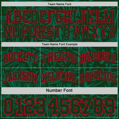 Custom Green Red-Cream Side Panel Stripe Stars Geometric Shatter Starburst Reversible Double Side Sublimation Basketball Set Jersey