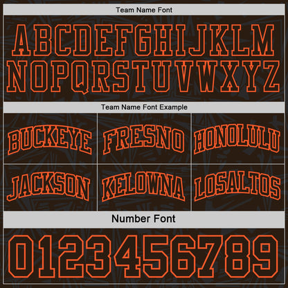 Custom Brown Orange-Cream Side Panel Stripe Stars Geometric Shatter Starburst Reversible Double Side Sublimation Basketball Set Jersey
