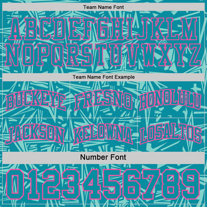 Custom Teal Pink-White Side Panel Stripe Stars Geometric Shatter Starburst Reversible Double Side Sublimation Basketball Set Jersey