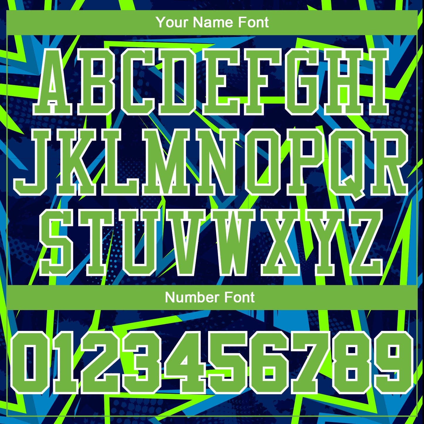 Custom Royal Neon Green-White Music Festival Round Neck Sublimation Basketball Uniform Jersey