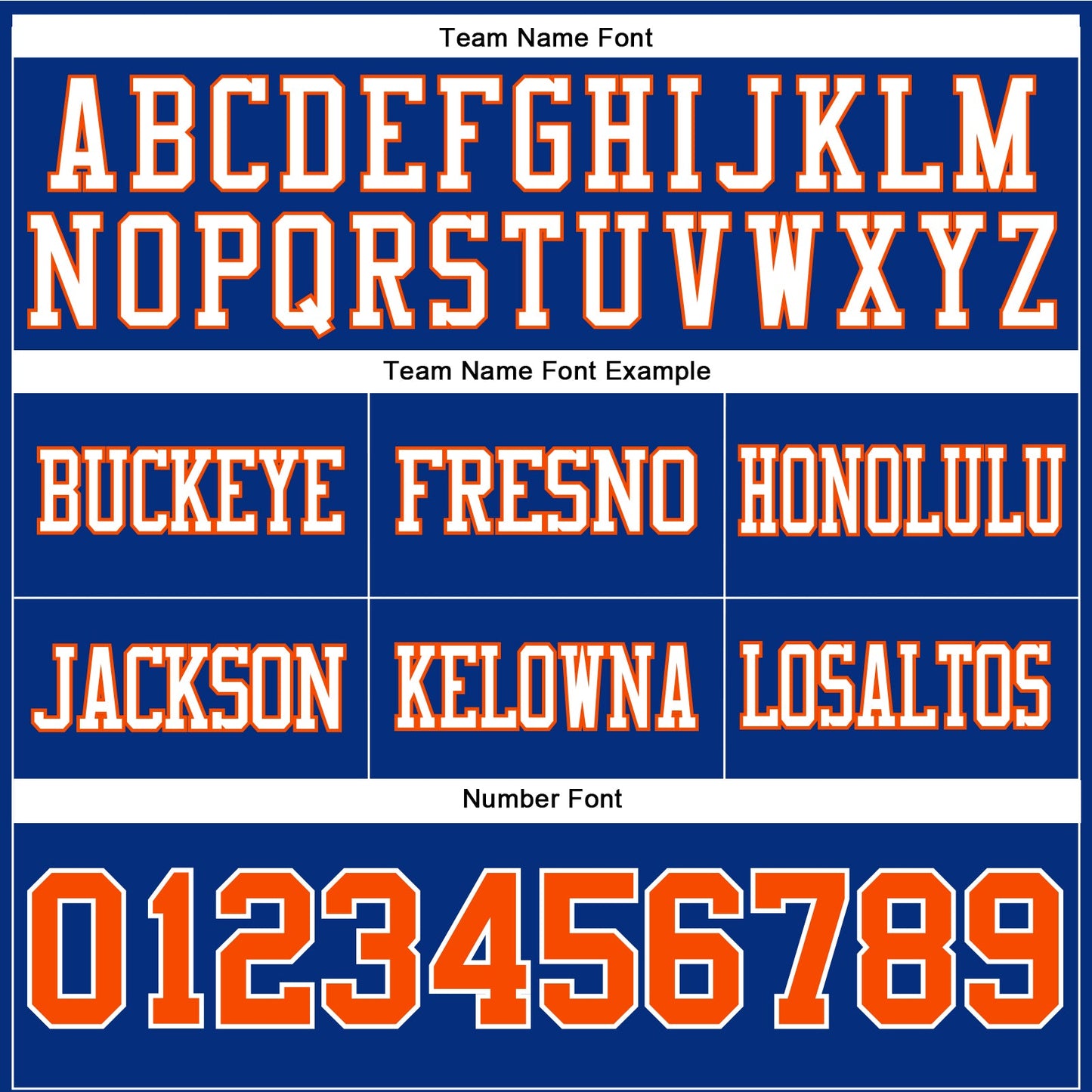Custom Royal Orange-White Authentic Football Jersey