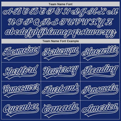Custom Stitched Royal Royal-White Baseball Pullover Sweatshirt Hoodie