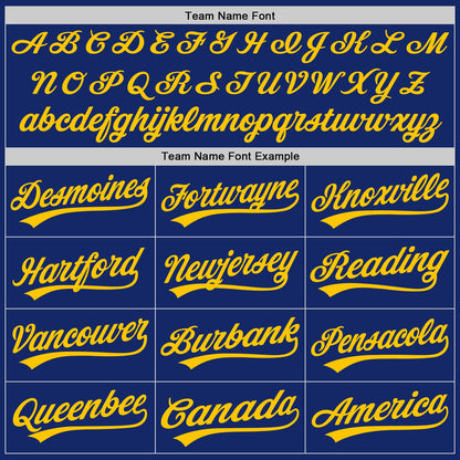 Custom Stitched Royal Yellow-Royal Baseball Pullover Sweatshirt Hoodie