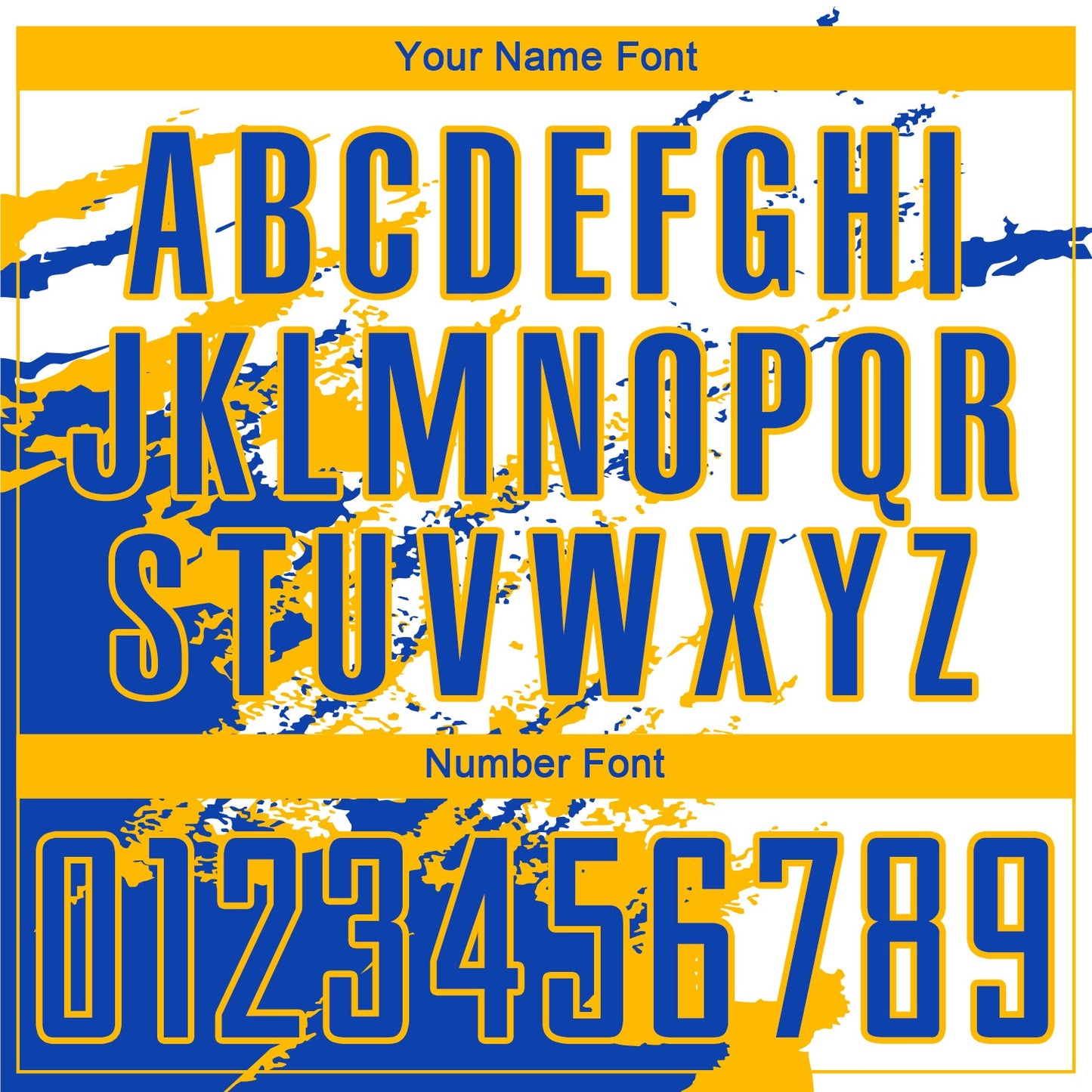 Custom White Thunder Blue-Gold Abstract Fragment Art Splash Sublimation Soccer Uniform Jersey