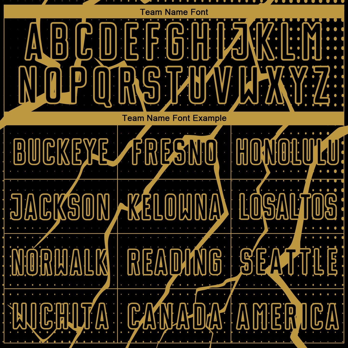 Custom Black Old Gold Lightning Sublimation Soccer Uniform Jersey