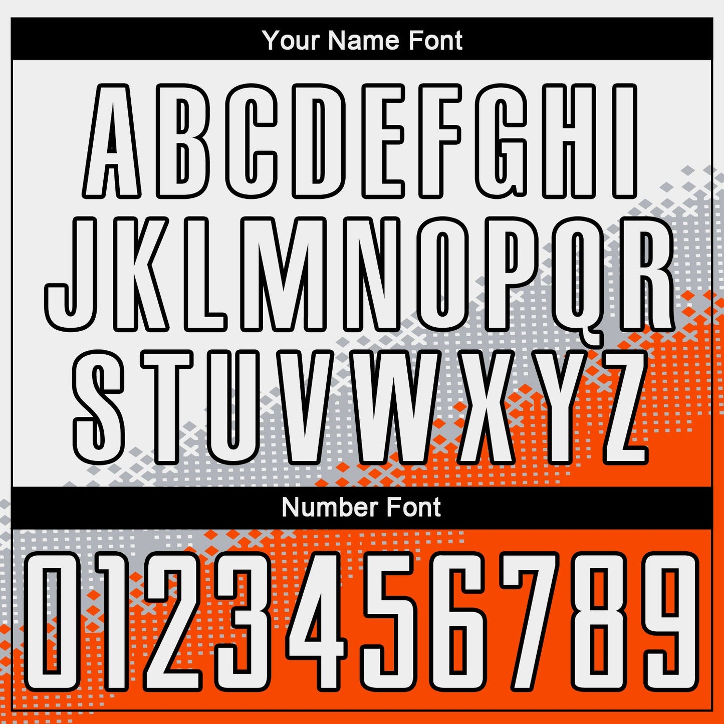 Custom White Gray Orange-Black Gradient Geometric Shape Sublimation Soccer Uniform Jersey