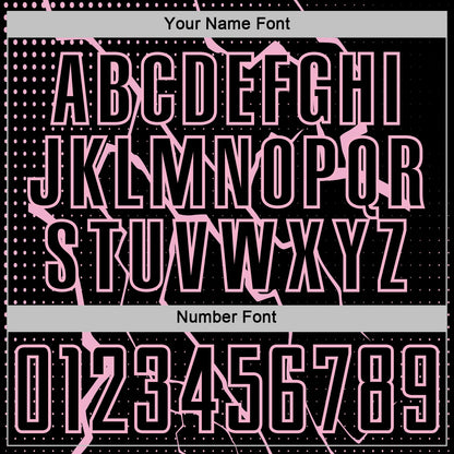 Custom Black Light Pink Lightning Sports Sublimation Soccer Uniform Jersey