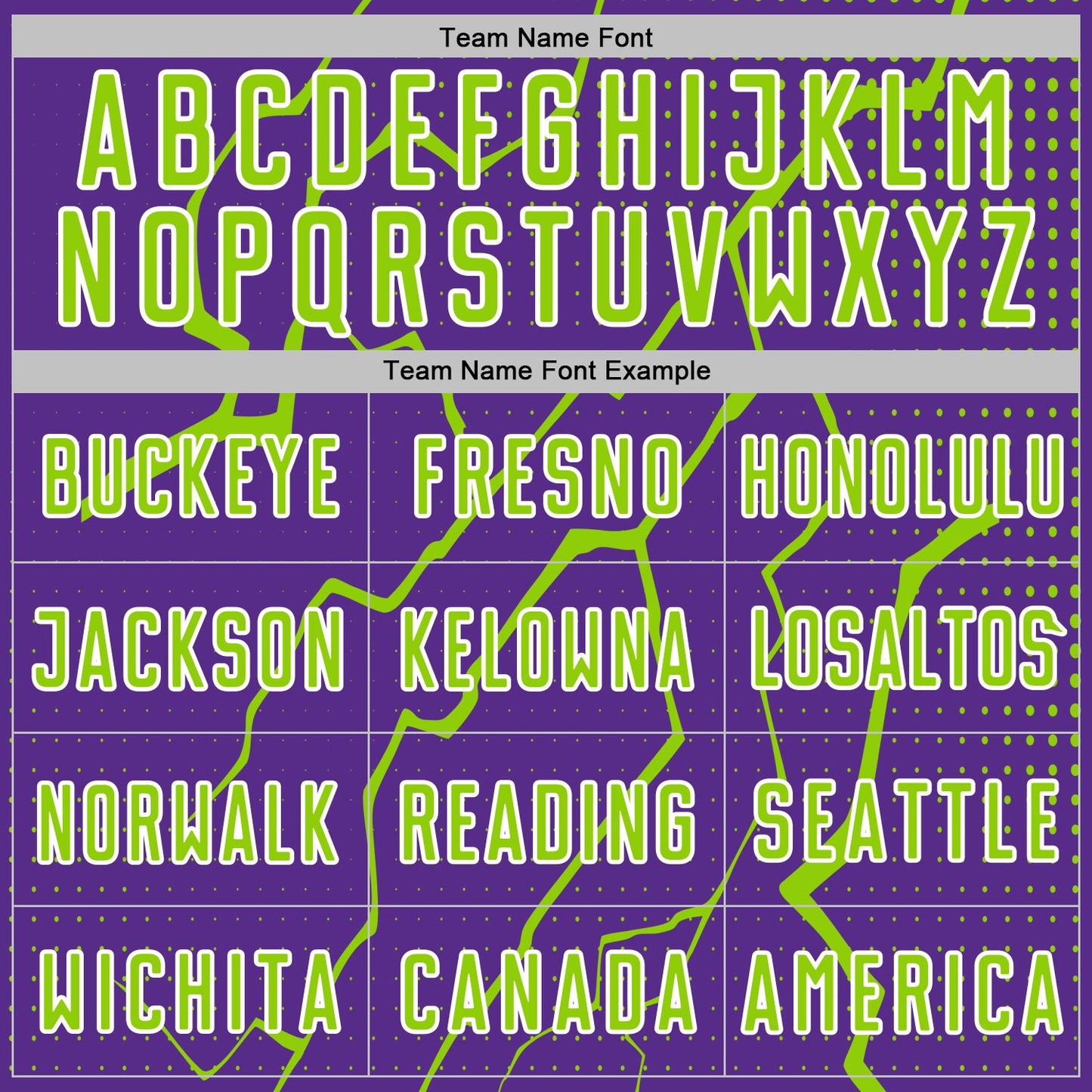 Custom Purple Neon Green-White Lightning Sports Sublimation Soccer Uniform Jersey