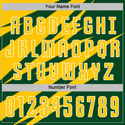 Custom Yellow Green-White Abstract Line Sports Sublimation Soccer Uniform Jersey