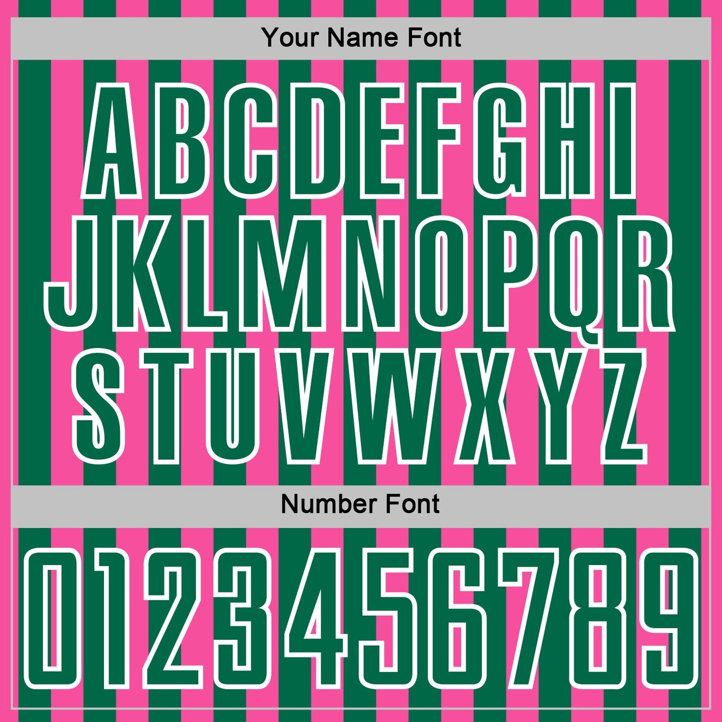 Custom Pink Kelly Green-White Stripe Sports Sublimation Soccer Uniform Jersey