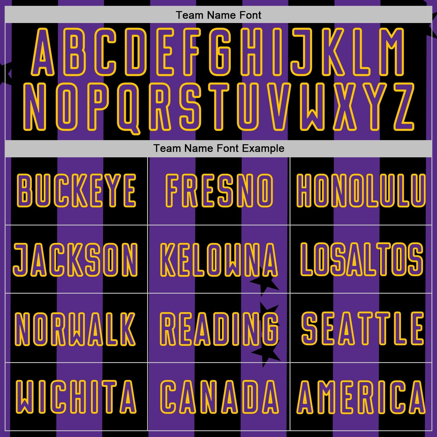 Custom Black Purple-Yellow Stars And Stripes Sports Sublimation Soccer Uniform Jersey