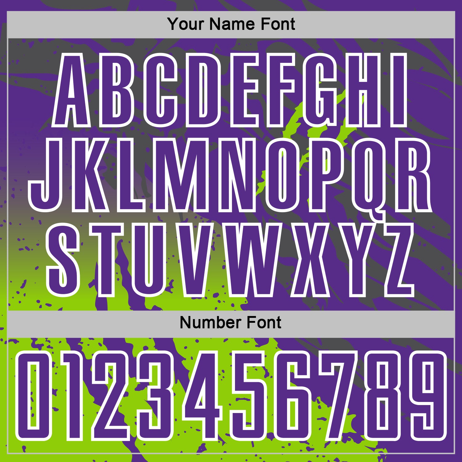 Custom Purple White-Neon Green Gradient Claw Mark Splatter Sports Sublimation Soccer Uniform Jersey