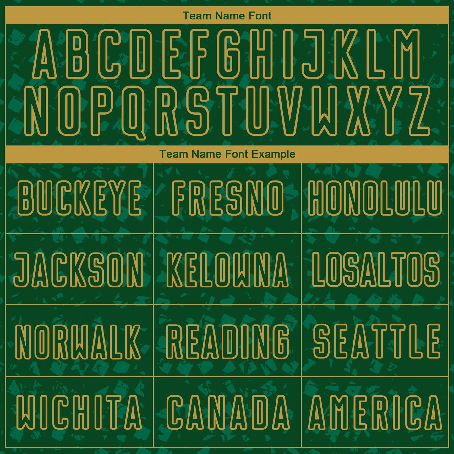 Custom Green Old Gold-Kelly Green Digital Geometric Fragment Speckles Sublimation Soccer Uniform Jersey