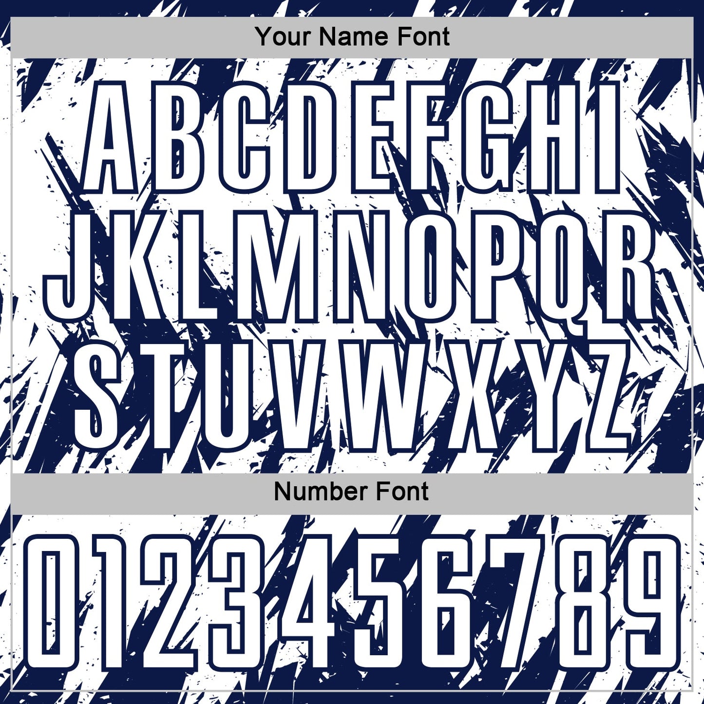 Custom White-Navy Splatter Torn Sharp Brush Stroke Sublimation Soccer Uniform Jersey