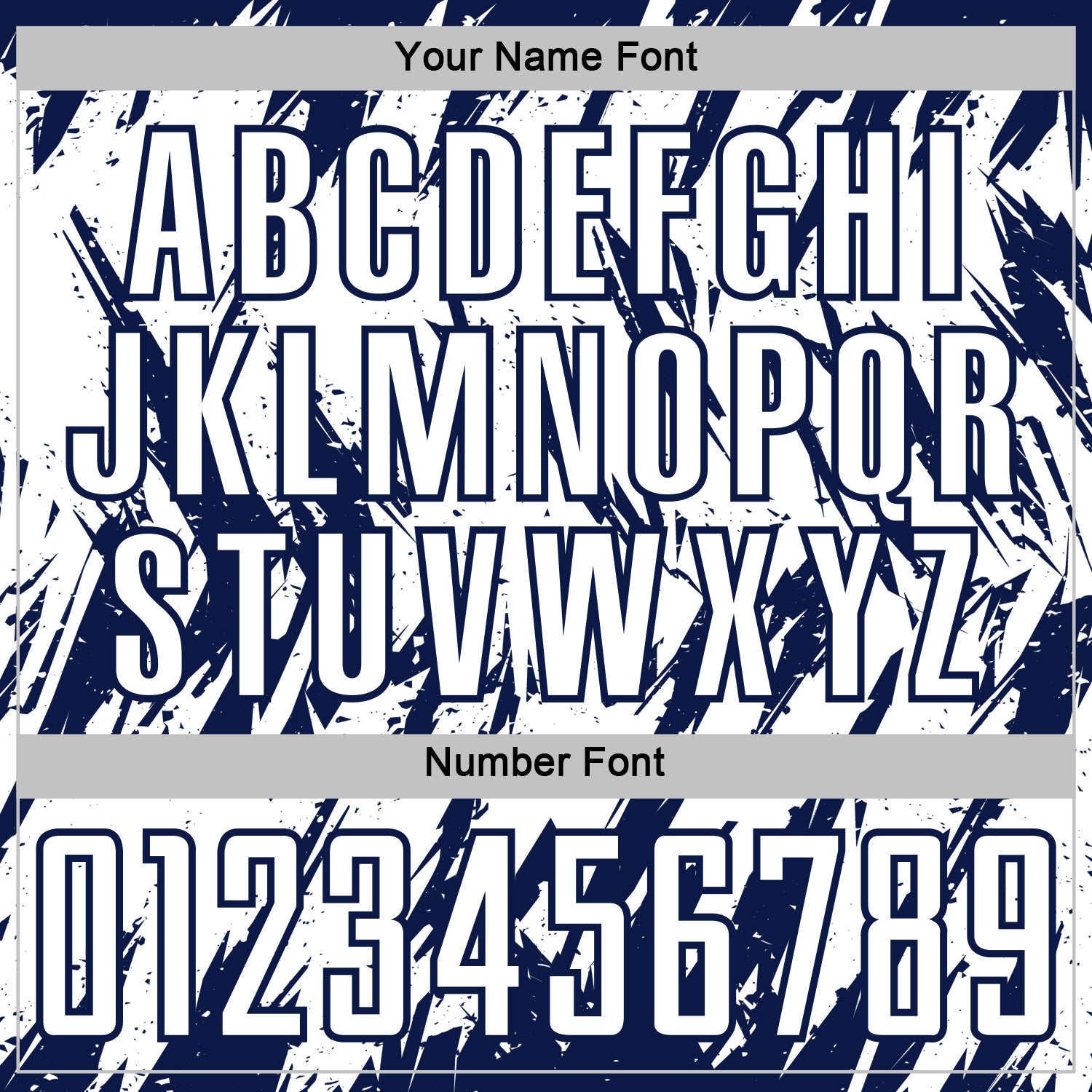 Custom White-Navy Splatter Torn Sharp Brush Stroke Sublimation Soccer Uniform Jersey