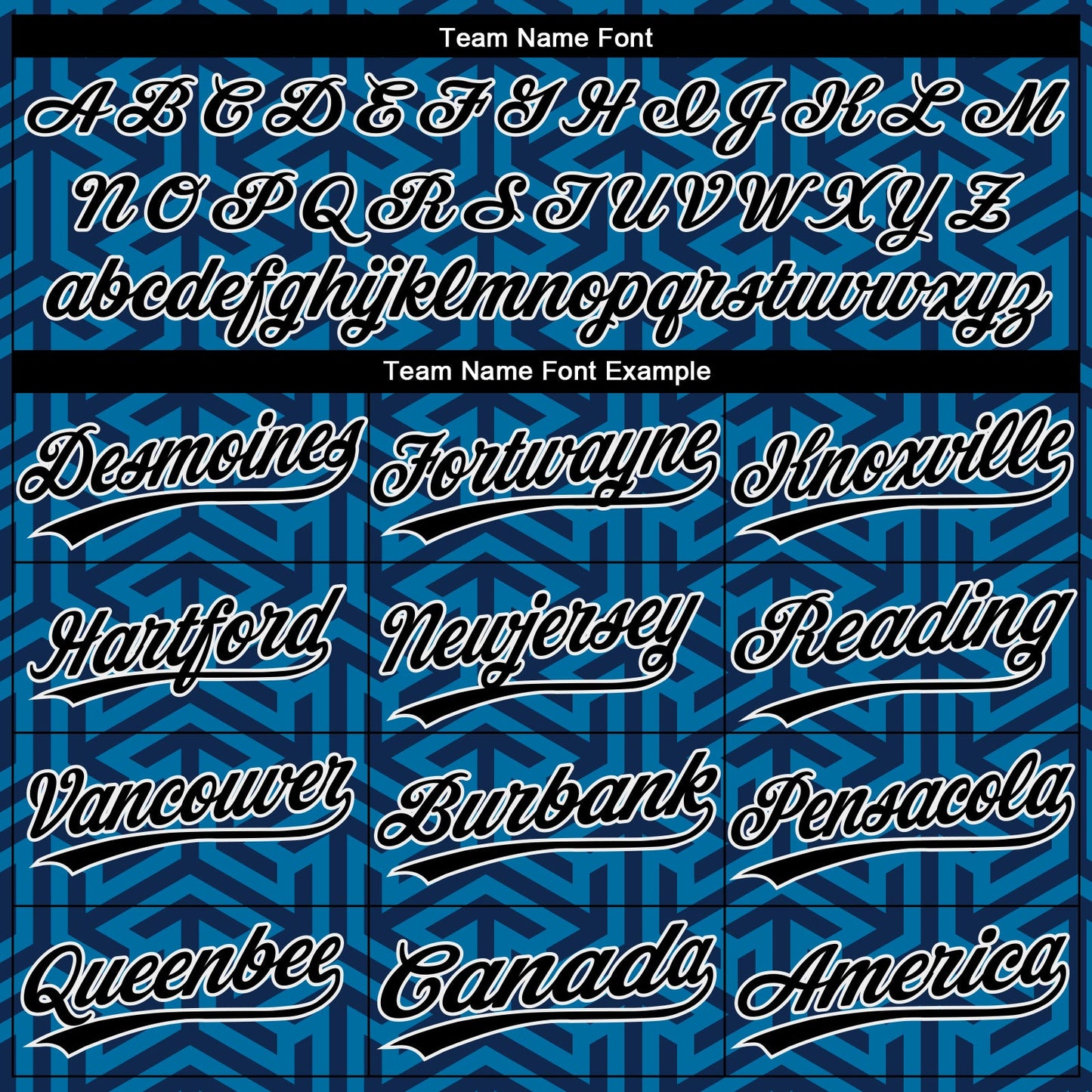 Custom Blue Black-White 3D Pattern Two-Button Unisex Softball Jersey