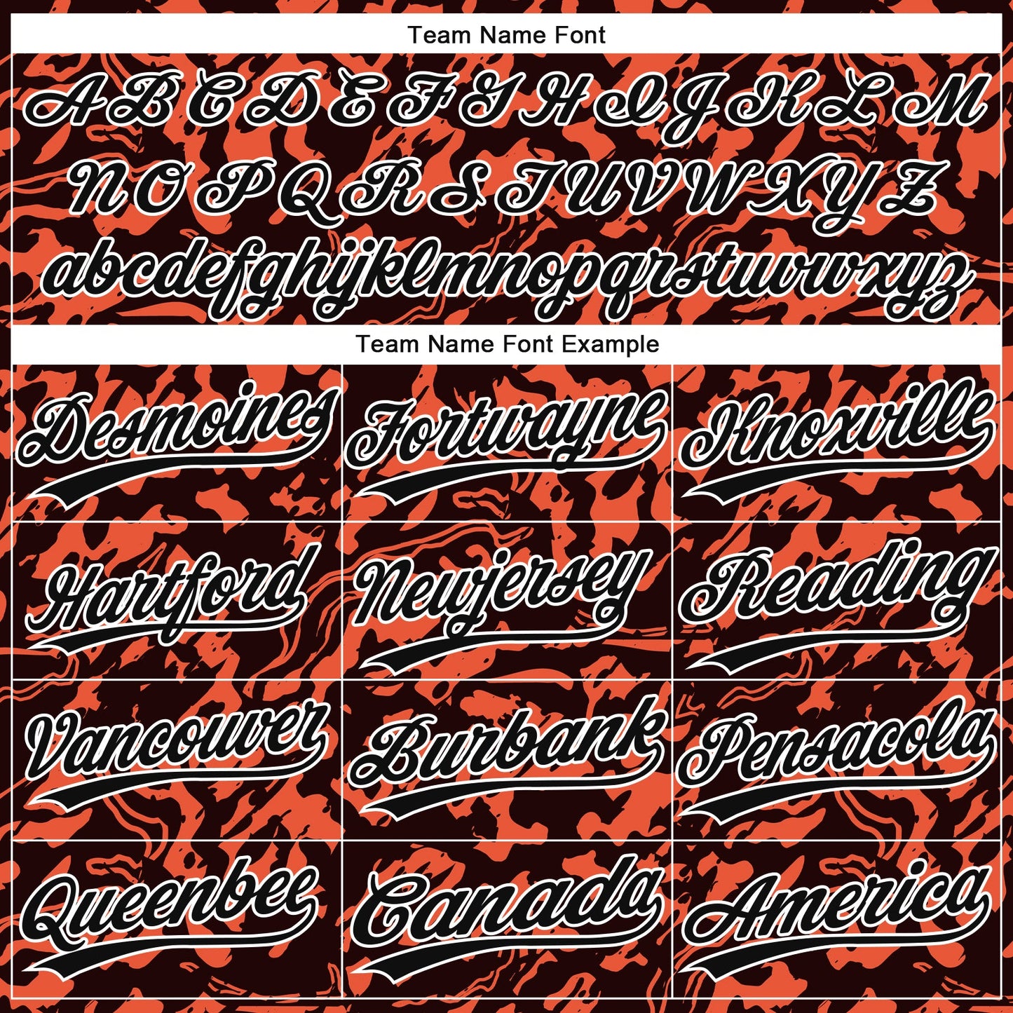 Custom Orange Black-White 3D Pattern Two-Button Unisex Softball Jersey