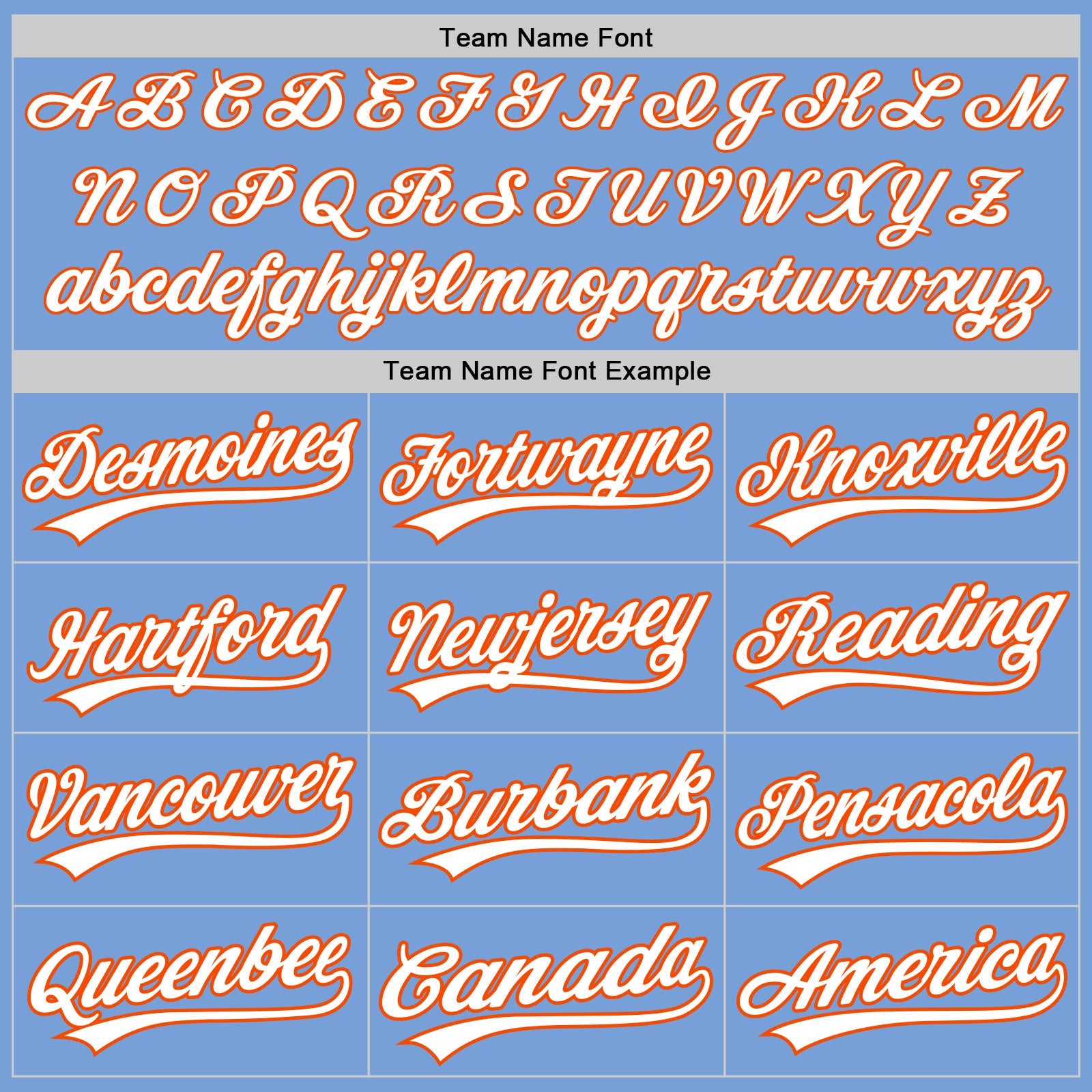 Custom Light Blue White-Orange Two-Button Unisex Softball Jersey