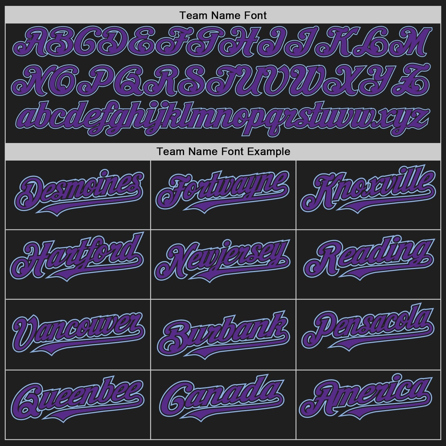 Custom Black Light Blue Pinstripe Purple Two-Button Unisex Softball Jersey