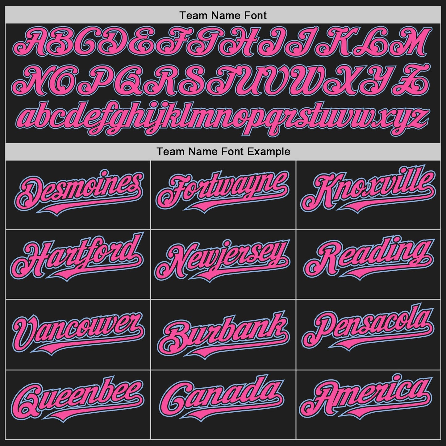 Custom Black Light Blue Pinstripe Pink Two-Button Unisex Softball Jersey