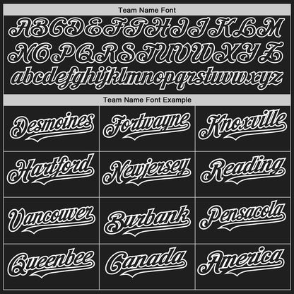 Custom Black White Pinstripe White Two-Button Unisex Softball Jersey