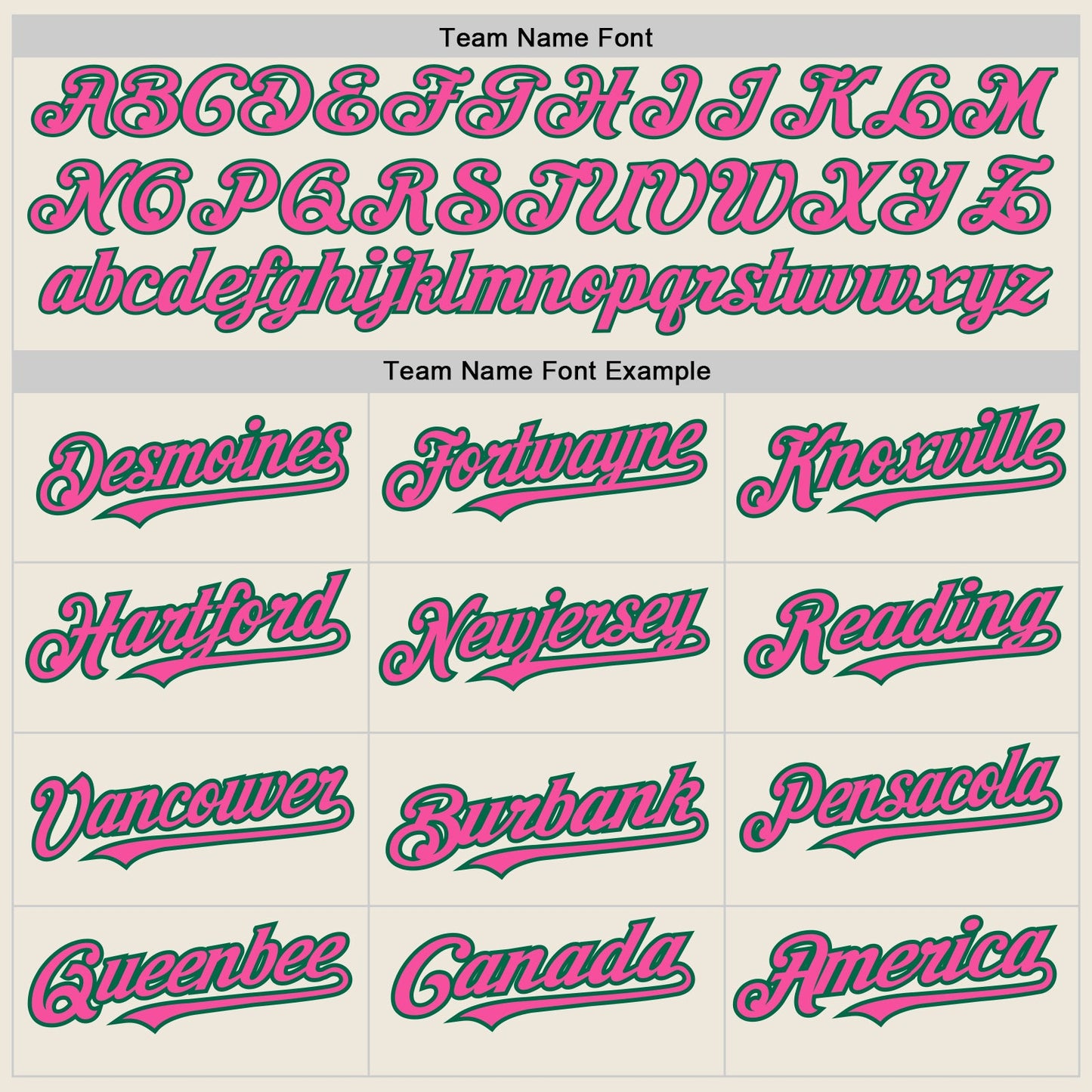 Custom Cream Kelly Green Pinstripe Pink Two-Button Unisex Softball Jersey