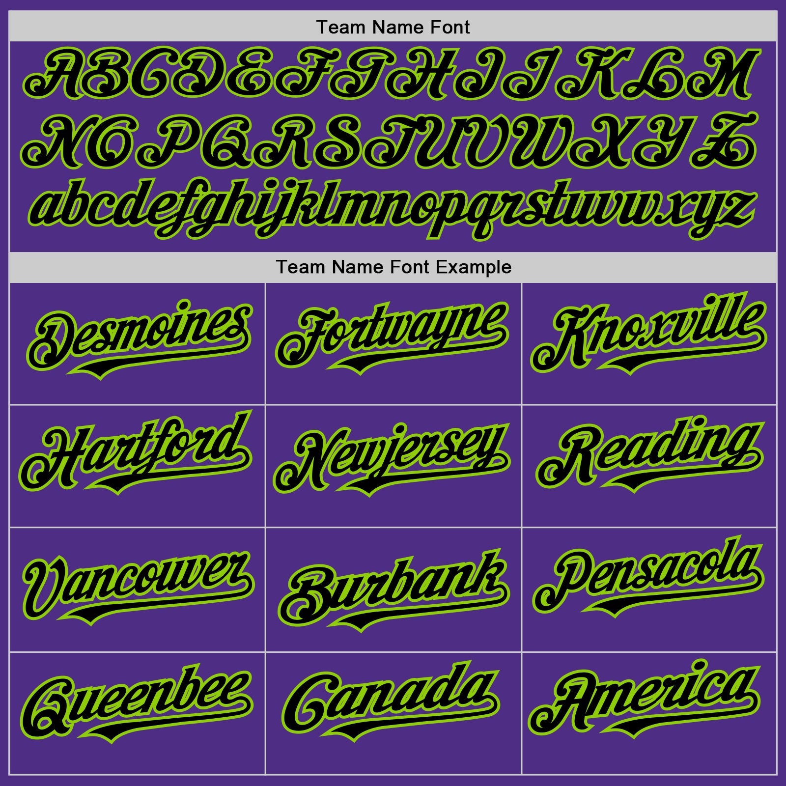 Custom Purple Black Pinstripe Neon Green Two-Button Unisex Softball Jersey